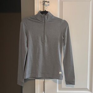 Vuori Heather Gray Half-Zip Pullover